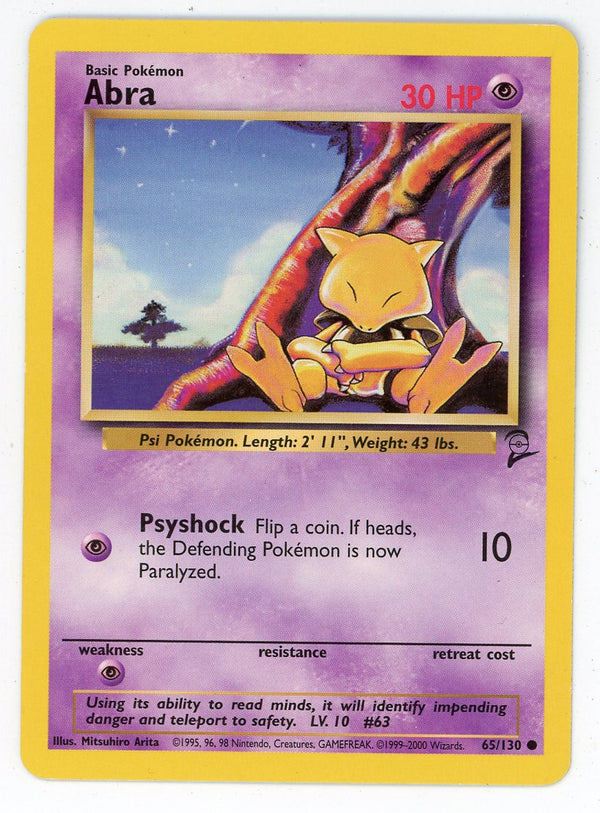 Abra 1999 Pokemon 65/130