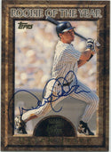 Derek Jeter 1997 Topps Rookie Of The Year Autographed Card JSA Certified