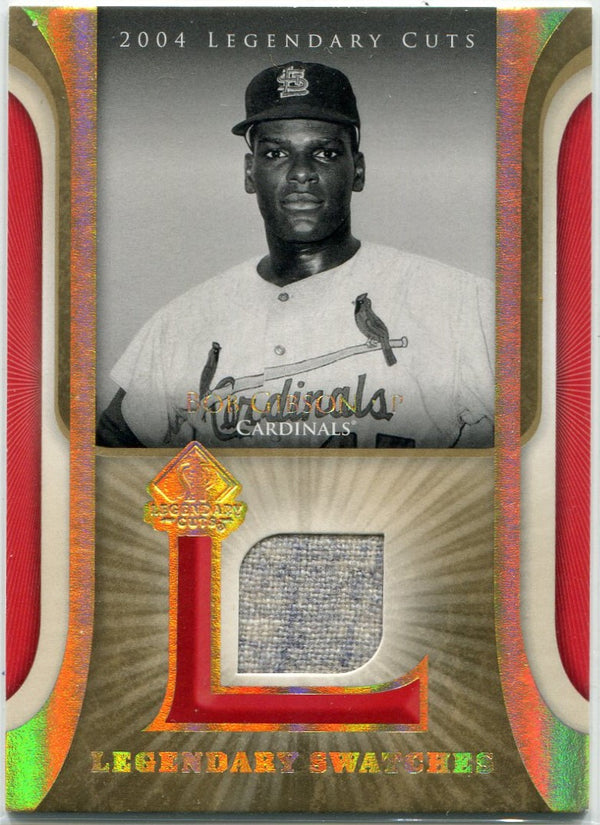 Bob Gibson 2004 Upper Deck SP Legendary Cuts Jersey Card #LSW-BG