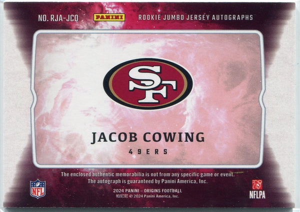 Jacob Cowing 2024 Panini Origins 2 Color Patch & Autographed RC #RJA-JCO 31/99