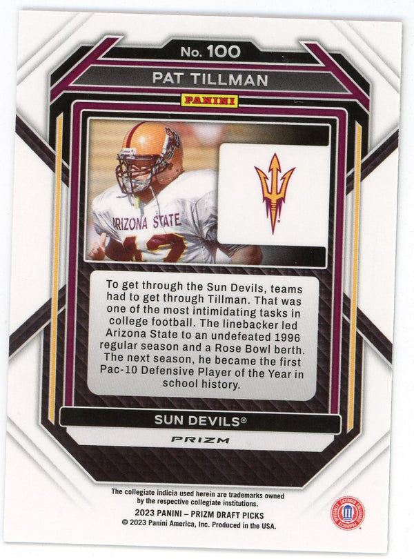 Pat Tillman 2023 Panini Prizm Draft Picks #100