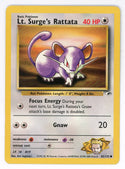 Lt. Surge's Rattata 1999 Pokemon 82/132