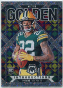 Matthew Golden 2025 Panini Mosaic Introductions No Huddle Disco Prizm RC #4
