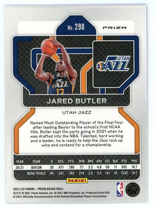 Jared Butler 2021-2 Panini Prizm Rookie Card #290