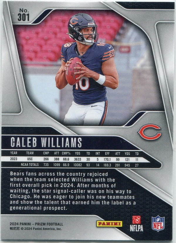 Caleb Williams 2024 Panini Prizm RC #301