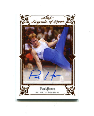 Paul Hamm 2012 Leaf Legends of Sport Authentic Signature #BA-PHI Card