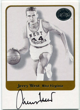 Jerry West 2001 Fleer Greats Of The Game Autographed Card