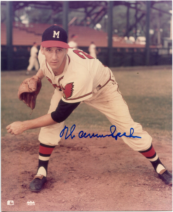 Warren Spahn Autographed 8x10 Baseball Photo