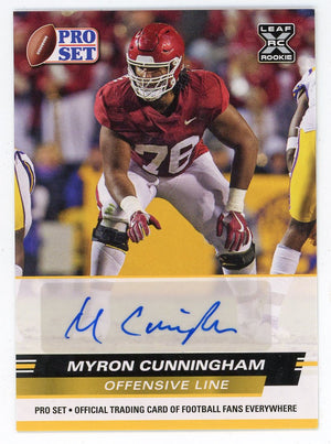 Myron Cunningham 2022 Leaf X Rookie Card Autographed #PSA-MC2