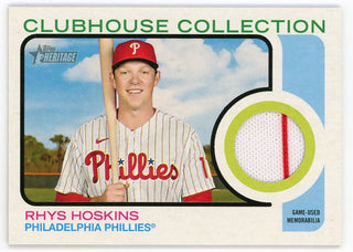 Rhys Hoskins 2022 Topps Heritage Clubhouse Collection #CC-RH Card