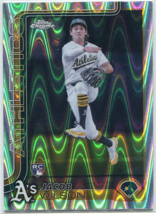 Jacob Wilson 2025 Topps Chrome Lava Refractor RC #96