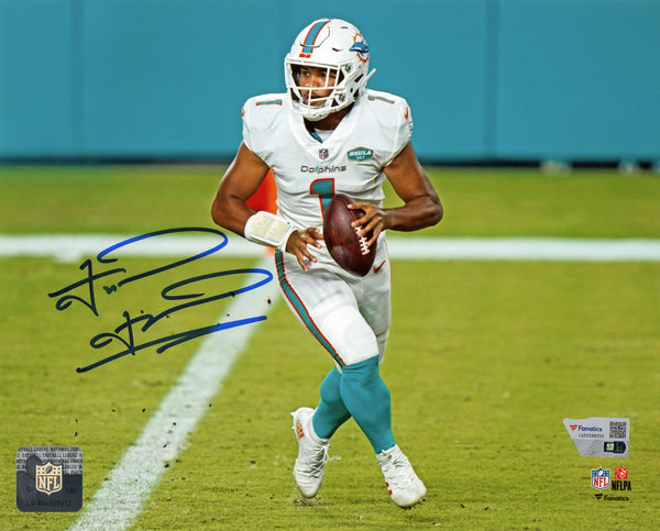 Tua Tagovailoa autograph signed Dolphins 16x20 photo framed Fanatics