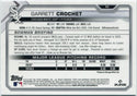 Garrett Crochet 2021 Bowman Chrome Sapphire RC #63
