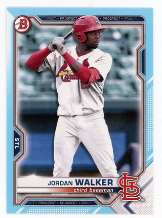 Jordan Walker 2021 Topps Blue Bowmans #BD-187 Card 203/499