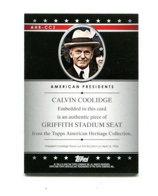 Calvin Coolidge 2005 Topps Heritage American President #AHR-CC2 Card
