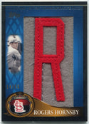 Rogers Hornsby 2009 Topps Legends Of The Game Commemorative Letter Patch Card #LLCP-RH 14/50