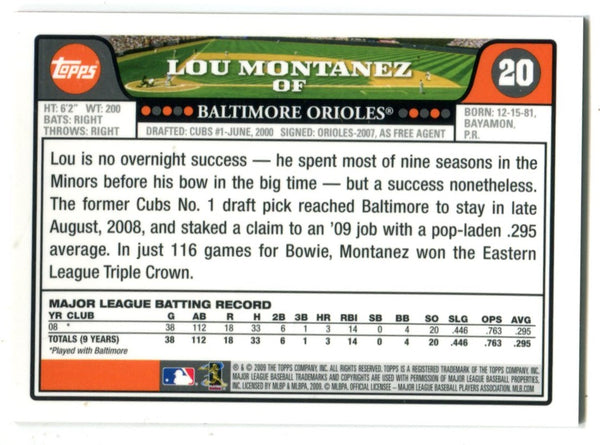Lou Montanez #20 Red Hot Rookies Card