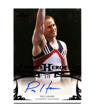 Paul Hamm 2013 Sports Heroes Signature #BA-PH1 1/5 Card