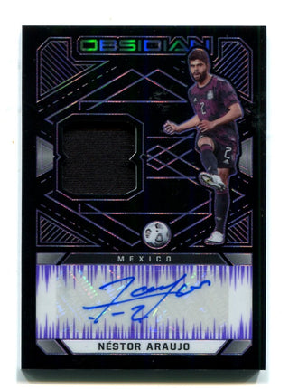 Nestor Araujo 2021-22 Panini Obsidian Soccer Jersey Card #janar  /75