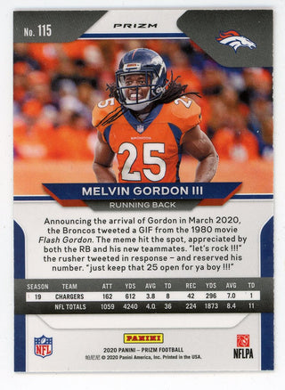 Melvin Gordon III 2020 Panini Prizm #115
