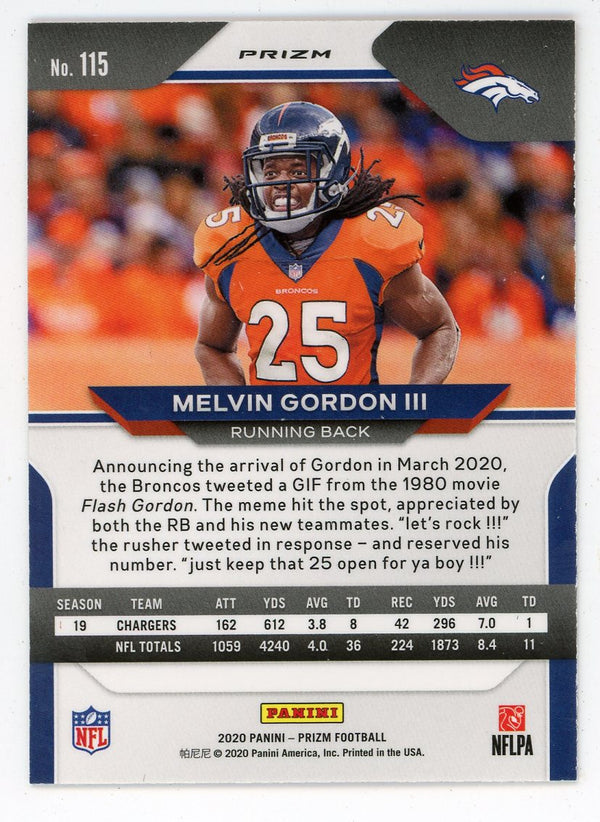 Melvin Gordon III 2020 Panini Prizm #115