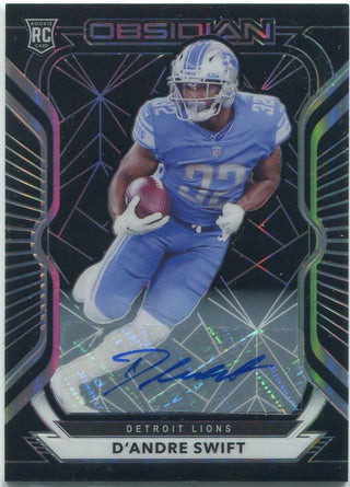 D'Andre Swift 2020 Panini Obsidian Autographed RC #115 98/150