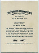 Tom Aspinall 2025 Topps Chrome Allen & Ginter Gold Refractor Card #AAG-18 1/50