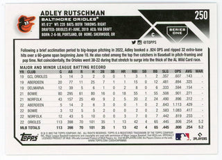 Adley Rutschman 2023 Topps Gold Series One #250 Card