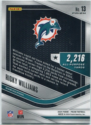 Ricky Williams 2024 Panini Prizm All Purpose No Huddle Disco Prizm Card #13