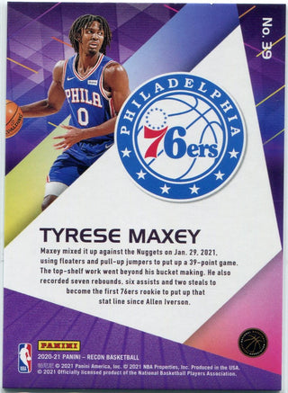 Tyrese Maxey 2020 - 2021 Panini Recon RC #39