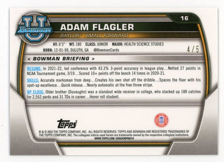 Adam Flagler 2023 Topps Red 1st Bowmans #16 Card 4/5