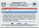 Sebastian Walcott 2024 Topps Pro Debut RC #PD-46