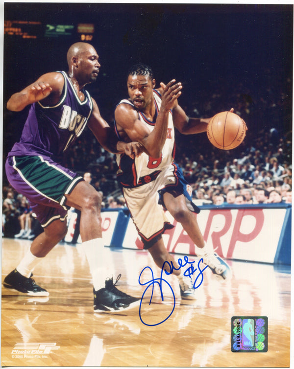 Latrell Spreewell Autographed 8x10 Basketball Photo