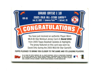 David Ortiz 2005 Topps All-Star Stitches #ASR-00 Card