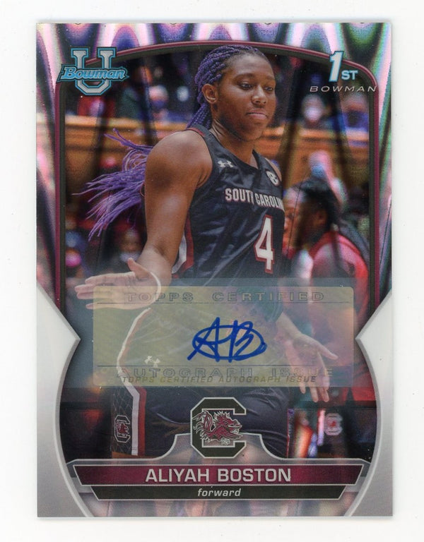 Aliyah Boston 2023 Topps Autograph Issue 1st Bowman#5 Card 193/199