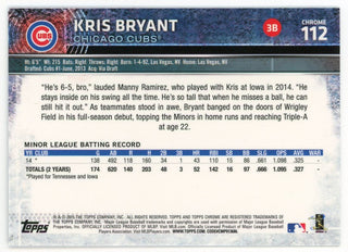 Kris Bryant 2015 Topps Chrome #112 Card