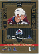 Nathan MacKinnon 2018 - 2019 Upper Deck Tim Hortons Gold Etchings Card #GE-9