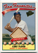 Curt Flood 2003 Topps All-Time Fan Favorites Bat Relic Card #FFR-CF