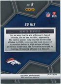 Bo Nix 2025 Panini Mosaic Overdrive Silver Prizm Card #8