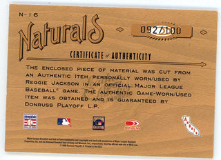Reggie Jackson 2005 Donruss Leather & Lumber Naturals Bat Relic #N-16
