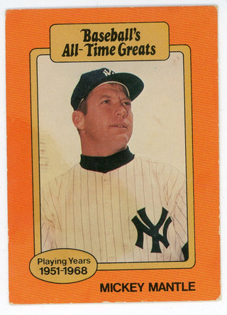Mickey Mantle 1987 Hugrade NY Yankees Baseball Card Baseball’s All-Time Greats