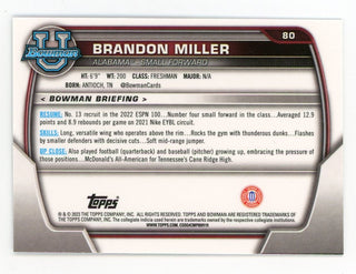 Brandon Miller 2023 Topps 1st Bowman #80 Card