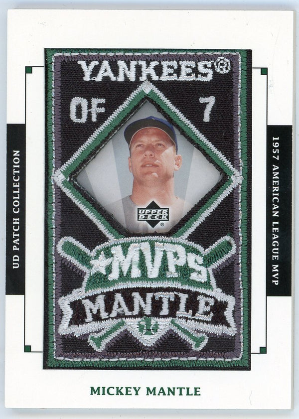 Mickey Mantle 2003 Upper Deck Patch Collection MVP Patch #MVP-8
