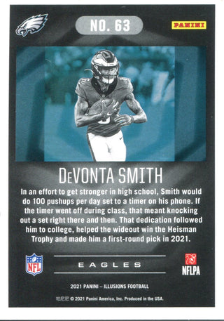 DeVonta Smith 2021 Panini Illusions Rookie Card #63