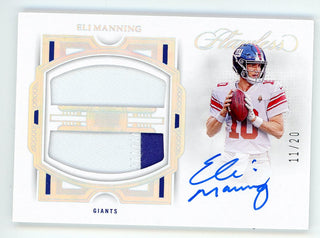 Eli Manning 2022 Panini Flawless Autographed Patch Relic #DPA-EM