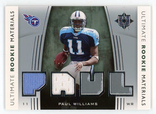 Paul Williams 2007 Upper Deck Ultimate Rookie Materials #URM-PW Card