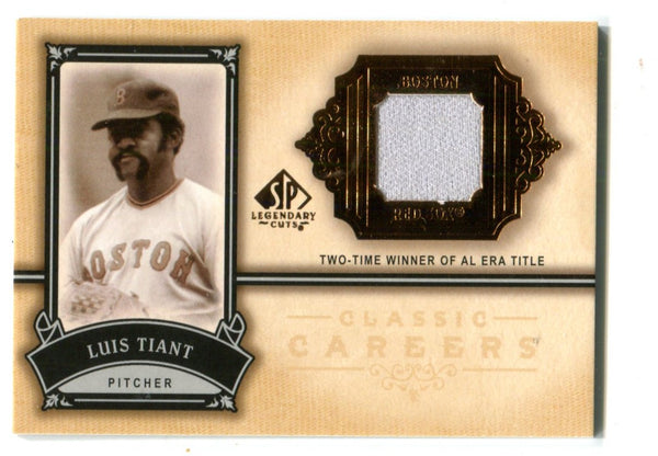 Luis Tiant 2005 Upper Deck SP Legendary Cuts #CCLT Patch Card