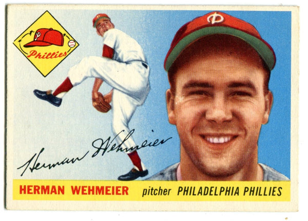 Herman Wehmeier 1955 Topps #29 Card