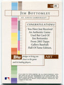 Jim Bottomley 2003 Topps Gallery Artifact Bat Relic Card #AR-JB