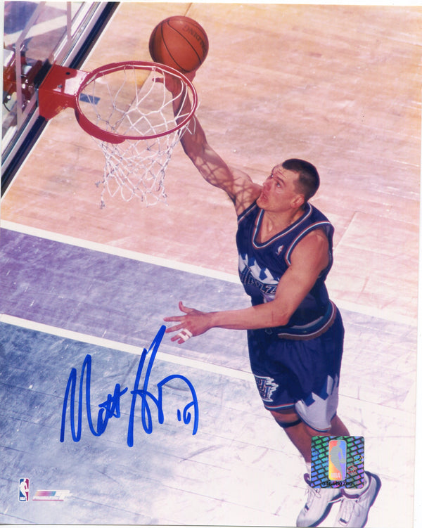 Matt Harping Autographed 8x10 Basketball Photo